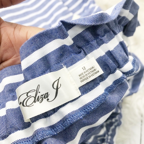 Eliza J. Stripe Off the Shoulder Dress - Picture 6 of 7